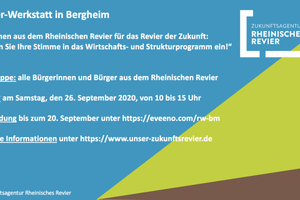 Hinweis zur Revier-Werkstatt am 26.9. in Bergheim